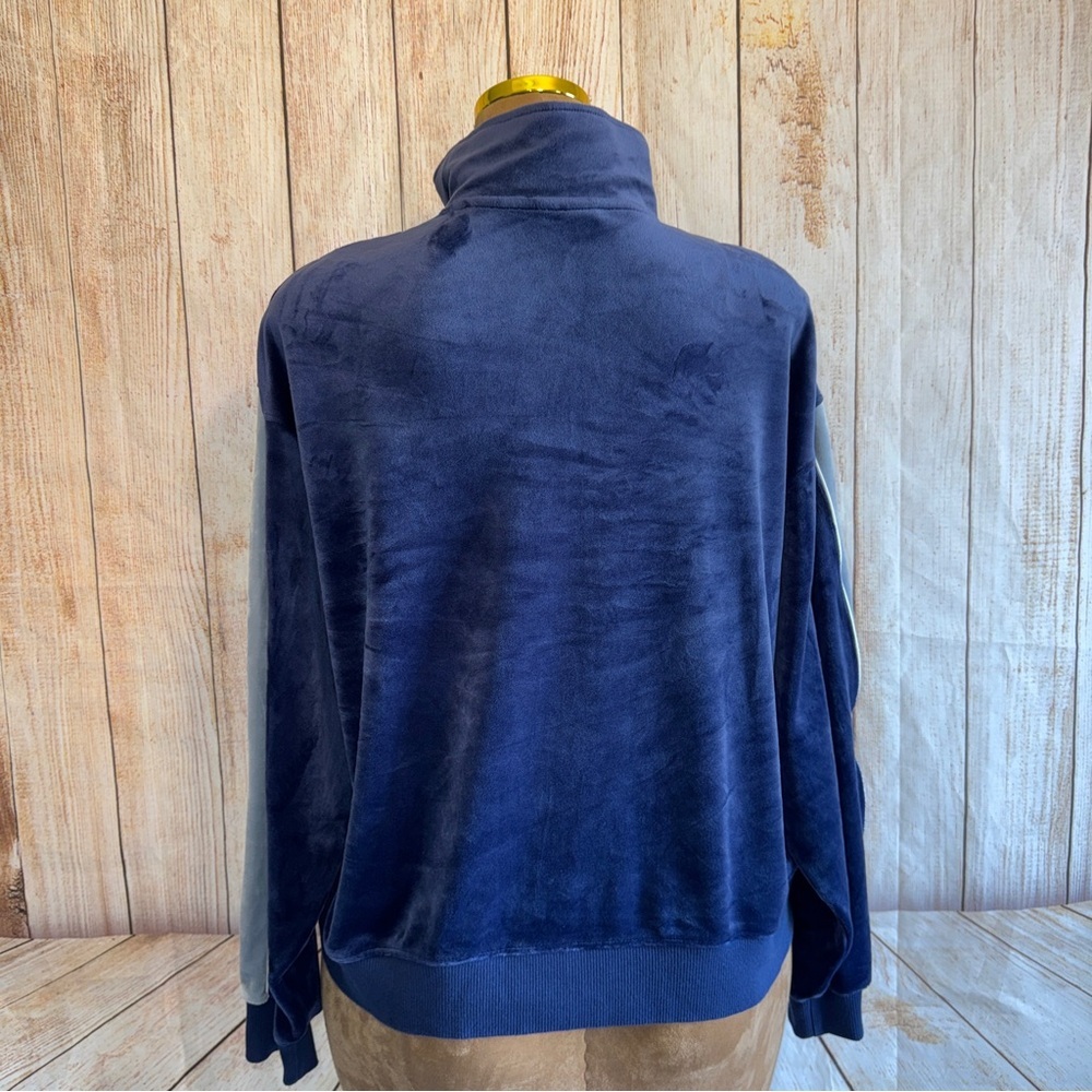 Nike Jordan Flight Women's Velour Jacket, oversized, sweatshirt full zip M NAVY​ - Picture 9 of 16